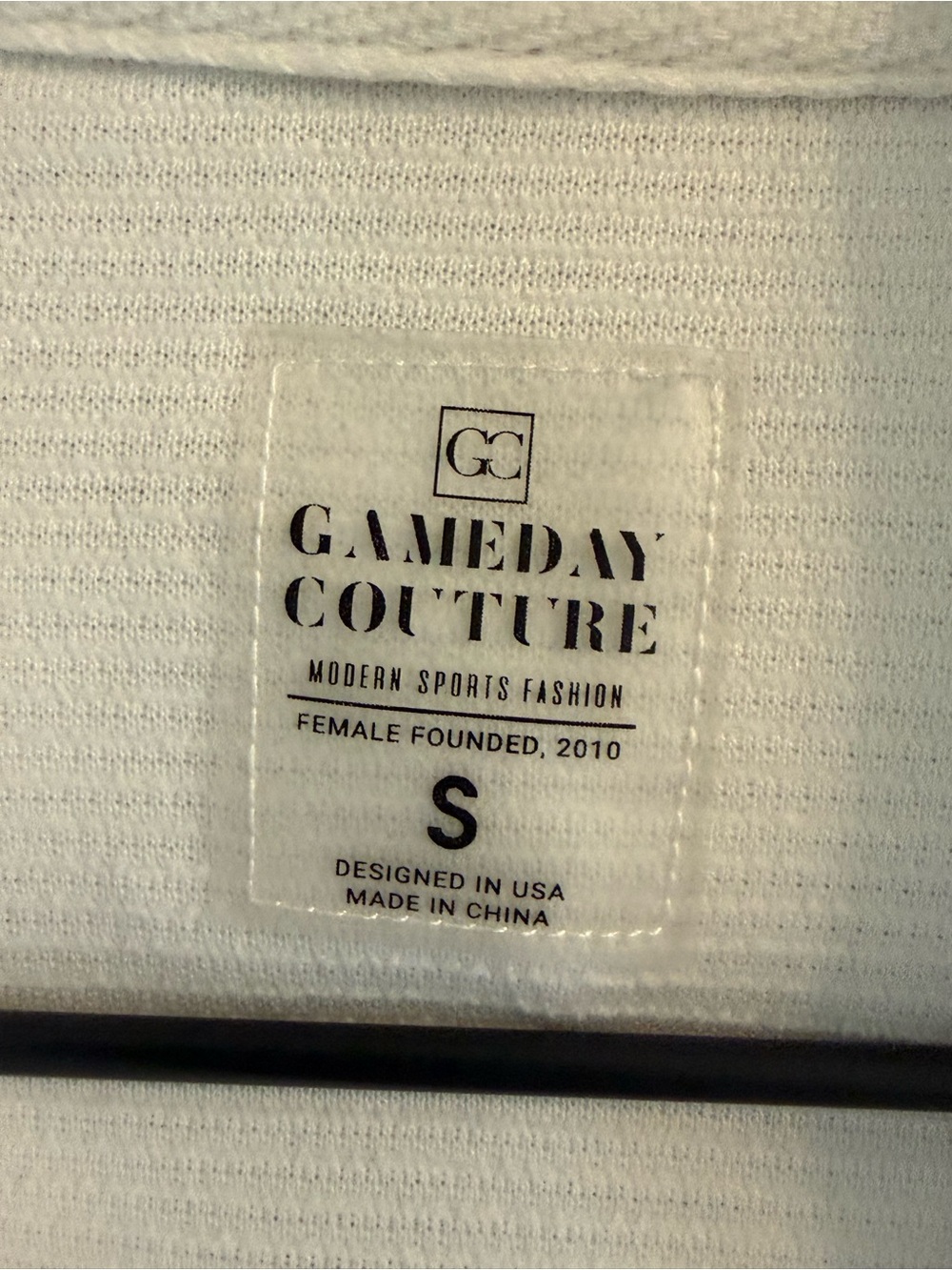 Gameday Couture Georgia Bulldogs White Ribbed Hoodie Size Small UGA Game Day - Picture 6 of 7